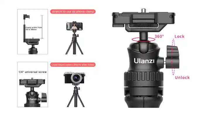 Ulanzi MT-34 Multi-functional Extendable Tripod